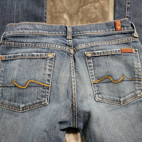 7 For All Mankind Jeans, Bootcut, Medium Wash, Size 27 - Picture 4 of 4